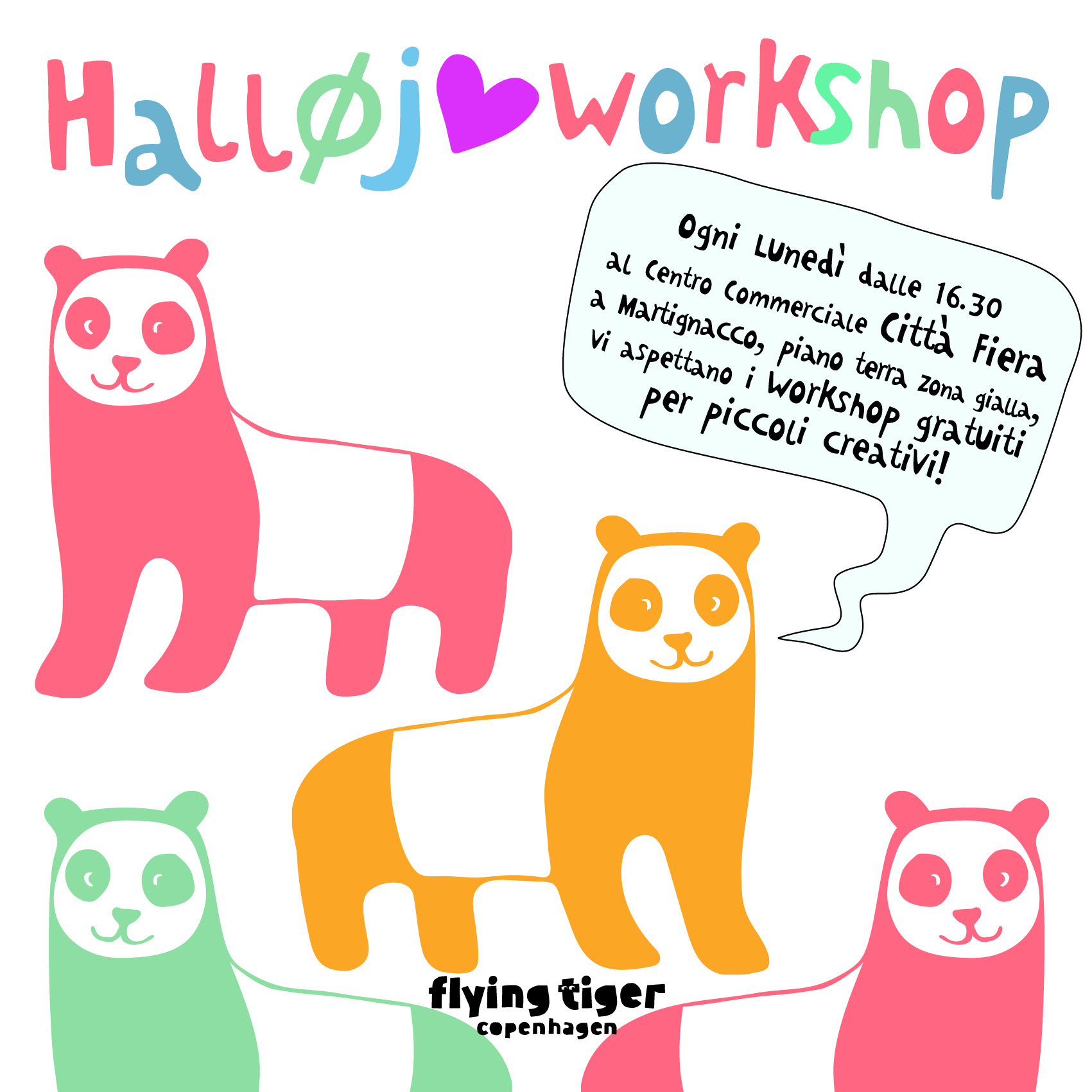 Workshop creativi da Flying Tiger Copenaghen